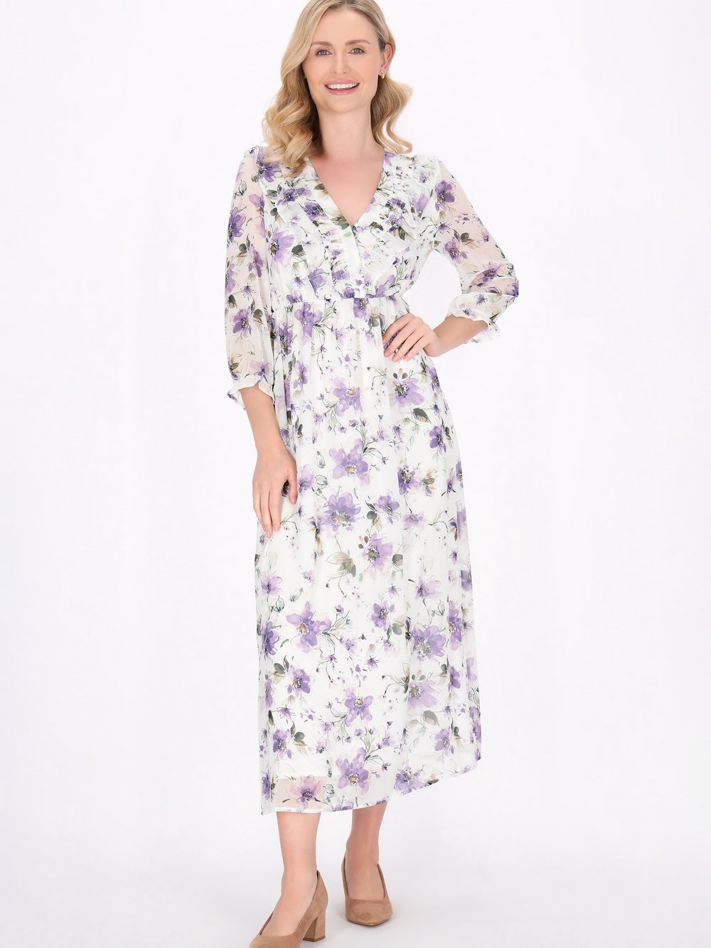 Usha Kleid Damen mehrfarbig gemustert, XXL