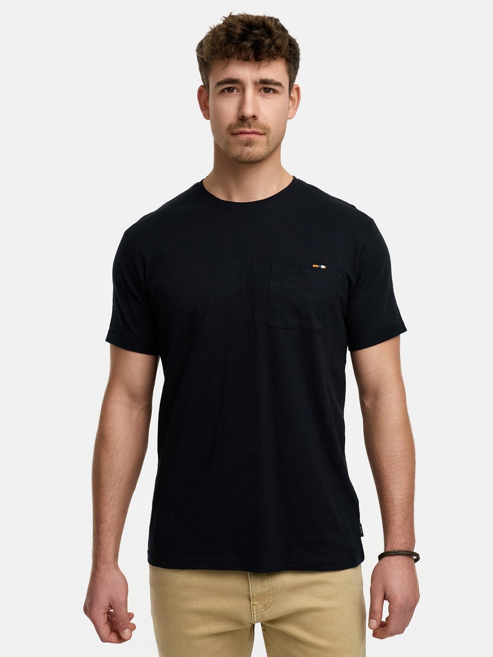 Thumbnail - Indicode T-Shirt Herren Baumwolle schwarz, S