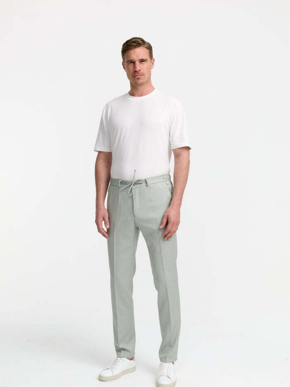 Zuitable Baukasten-Hose Herren Jersey grün gemustert, 46