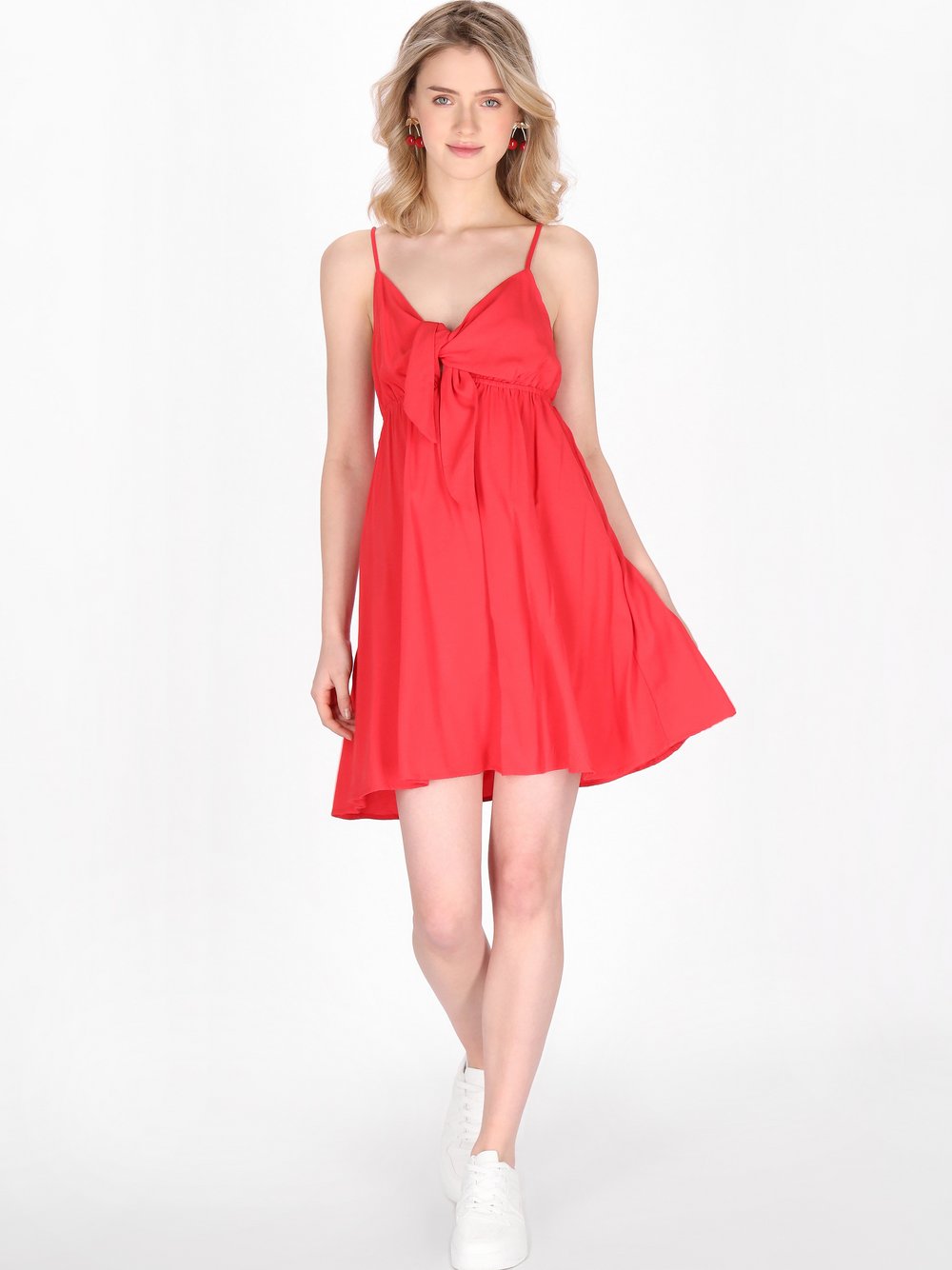 Thumbnail - MyMo Kleid Damen Viskose rot, M