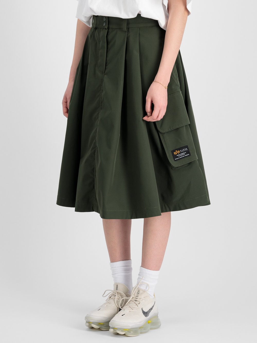 Alpha Industries Rock Damen grün, L