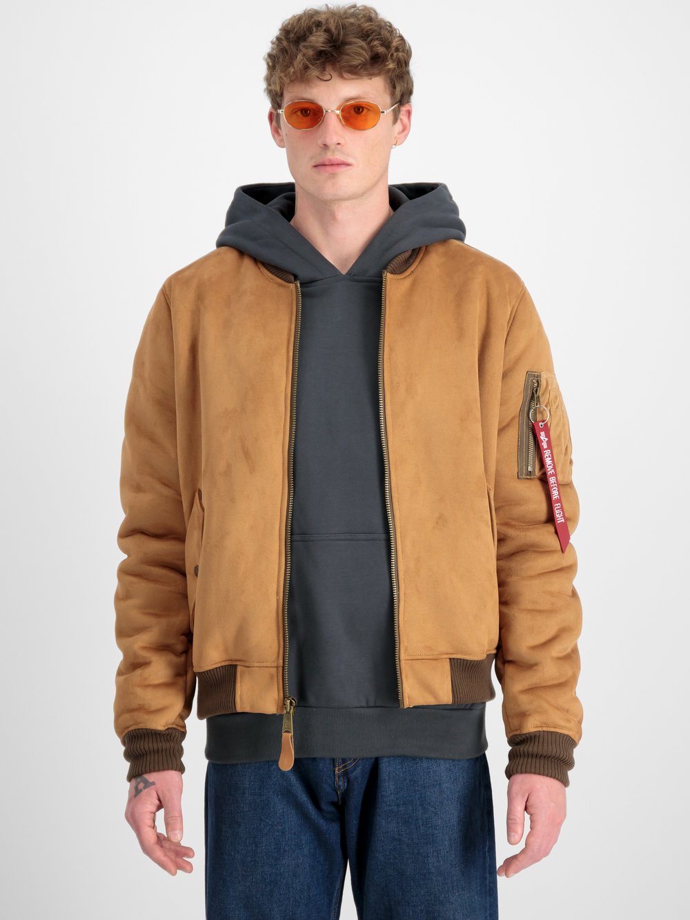 Thumbnail - Alpha Industries Bomberjacke Herren braun, XL