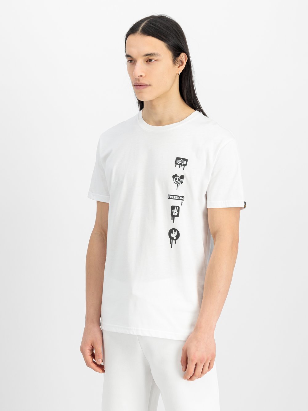 Alpha Industries T-Shirt Herren Baumwolle weiß, XL