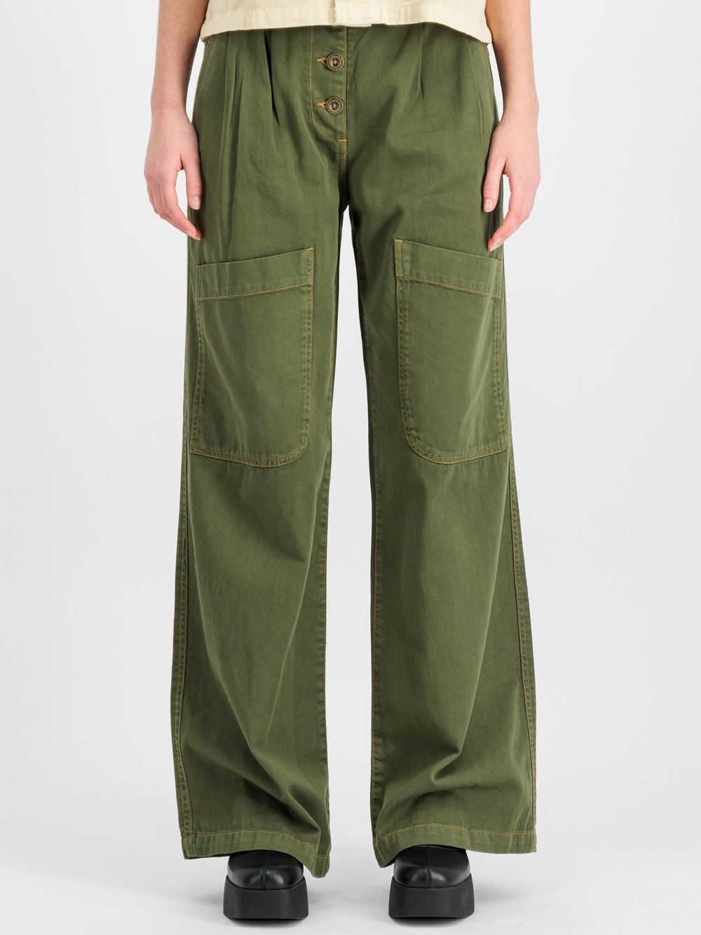 Alpha Industries Hose Damen Baumwolle grün, M