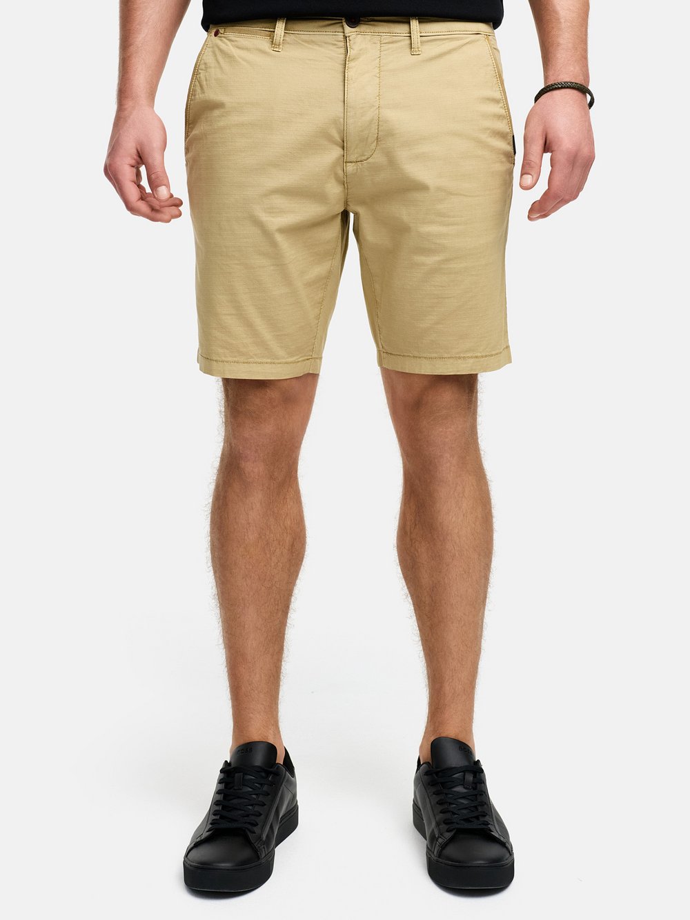 Indicode Shorts Chino Herren Baumwolle beige, XL