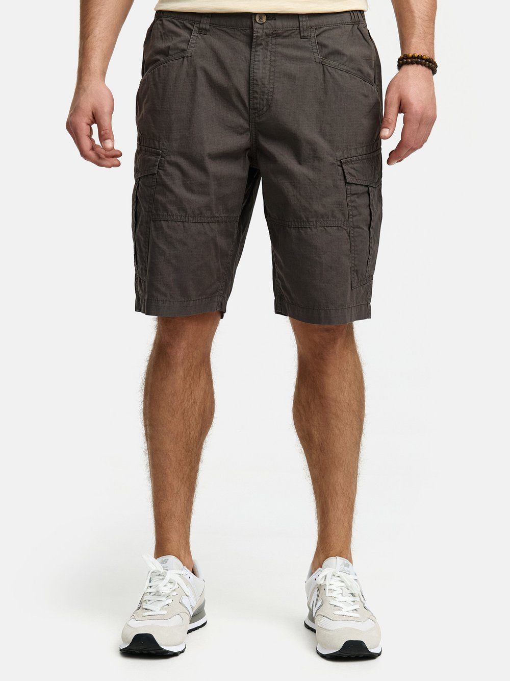 Indicode Shorts Cargo Herren Baumwolle grau, S