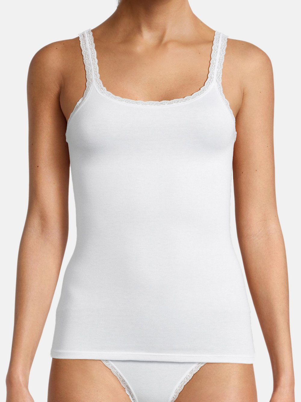 con-ta Unterhemd Damen Modal weiß, 46
