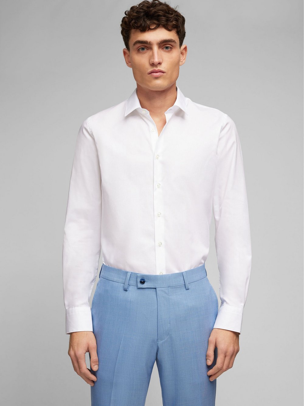 Thumbnail - Daniel Hechter Hemd Herren Modern Fit Baumwolle weiß, 44