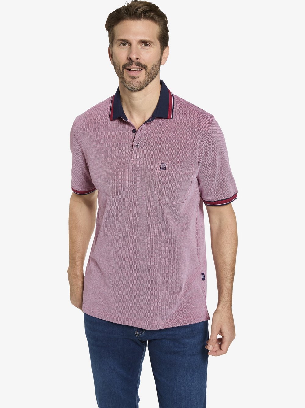 Thumbnail - BABISTA Poloshirt Herren Baumwolle rot, L