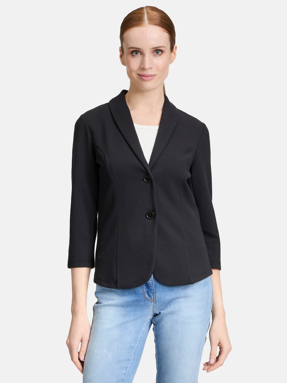 Betty Barclay Kurzblazer Damen Baumwolle schwarz, 42