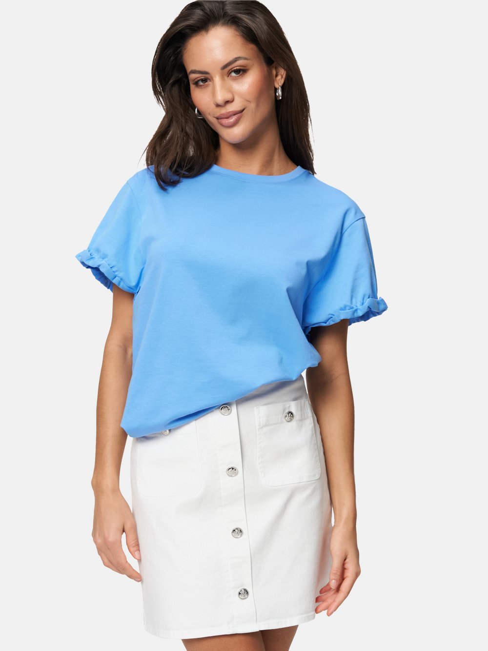 zero Shirt Damen Baumwolle blau, 38