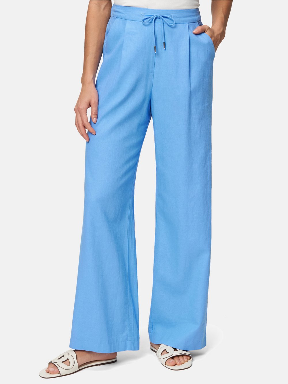 zero Leinenhose Damen blau, 40