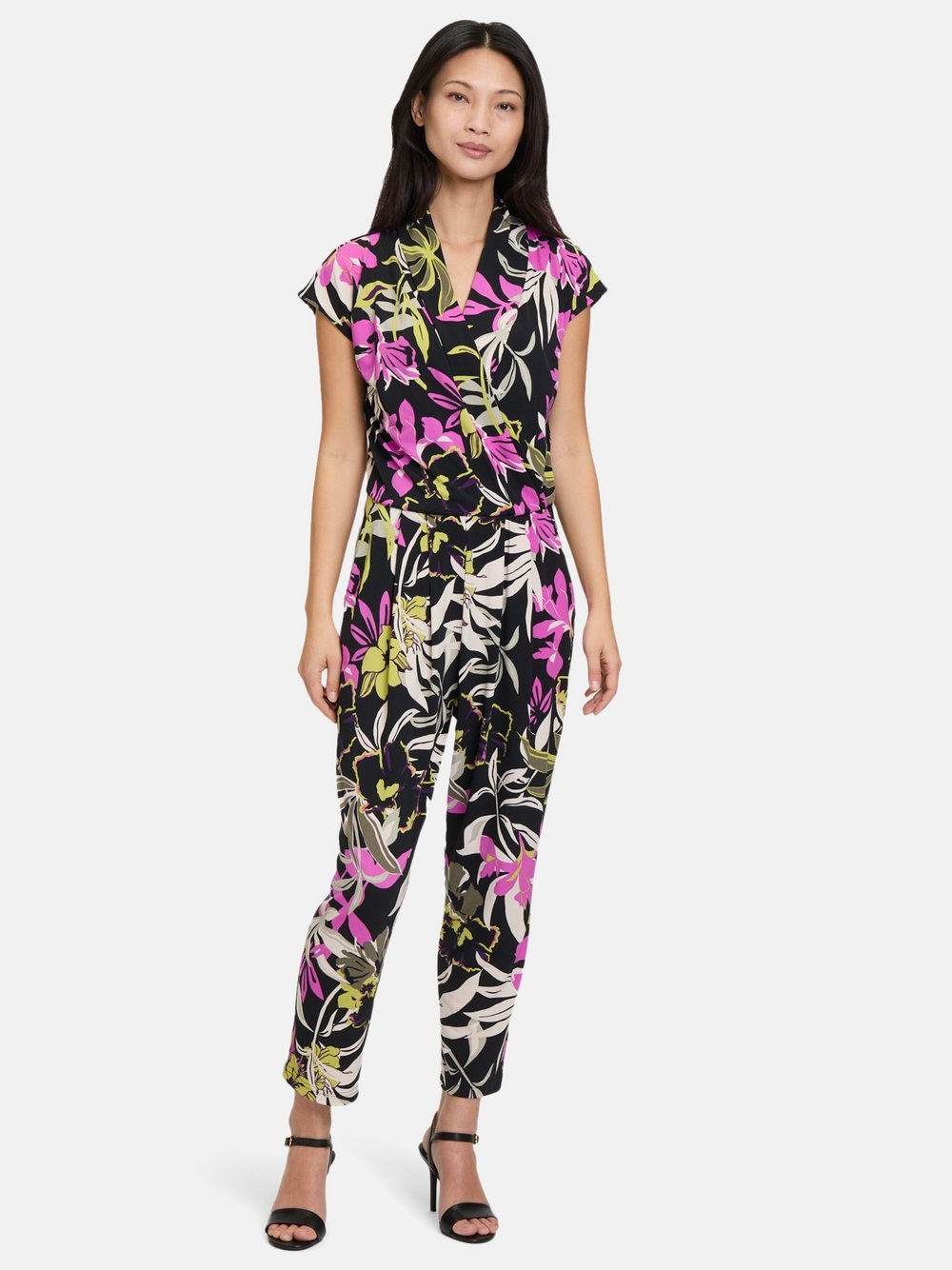 Betty Barclay Jumpsuit Damen schwarz gemustert, 36