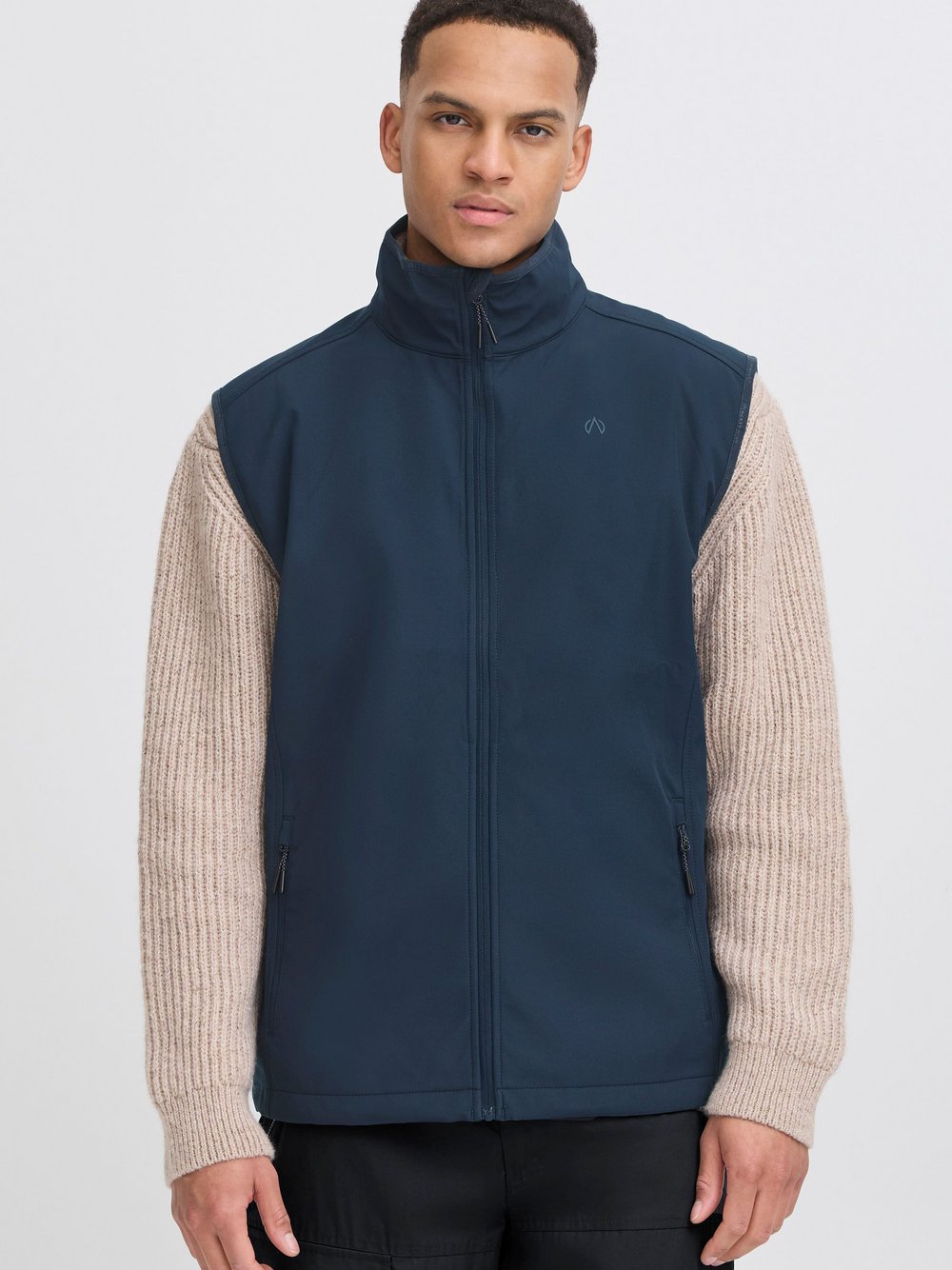 North Bend Softshellweste Herren blau, S