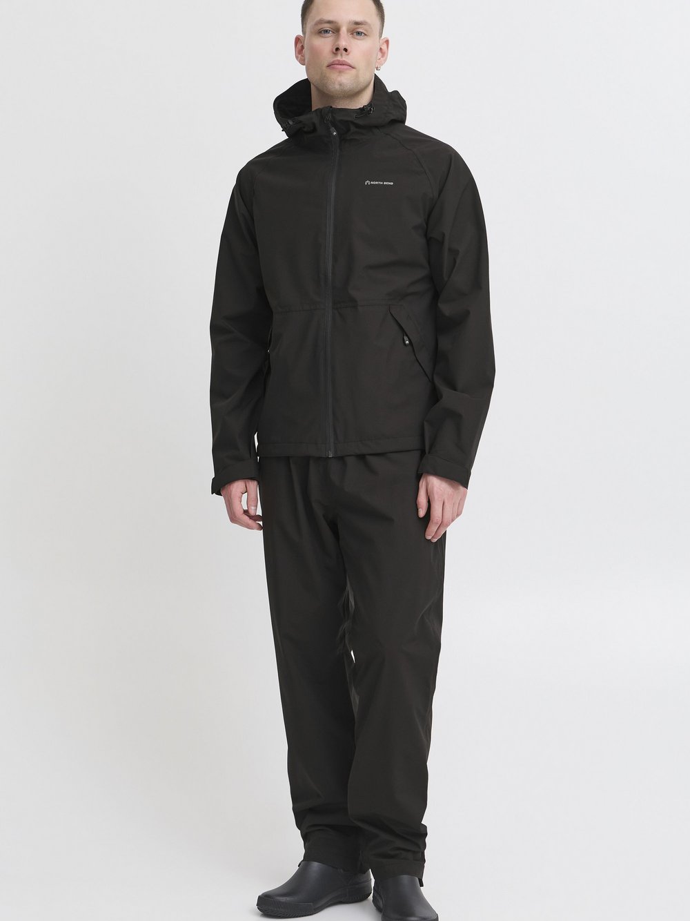North Bend Regenjacke Herren schwarz, S