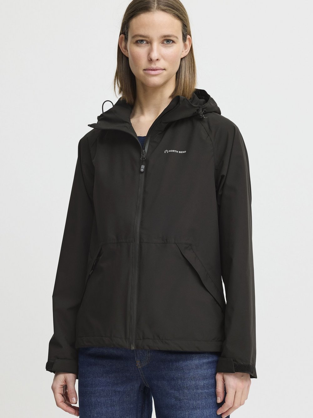 North Bend Regenjacke Damen schwarz, 40