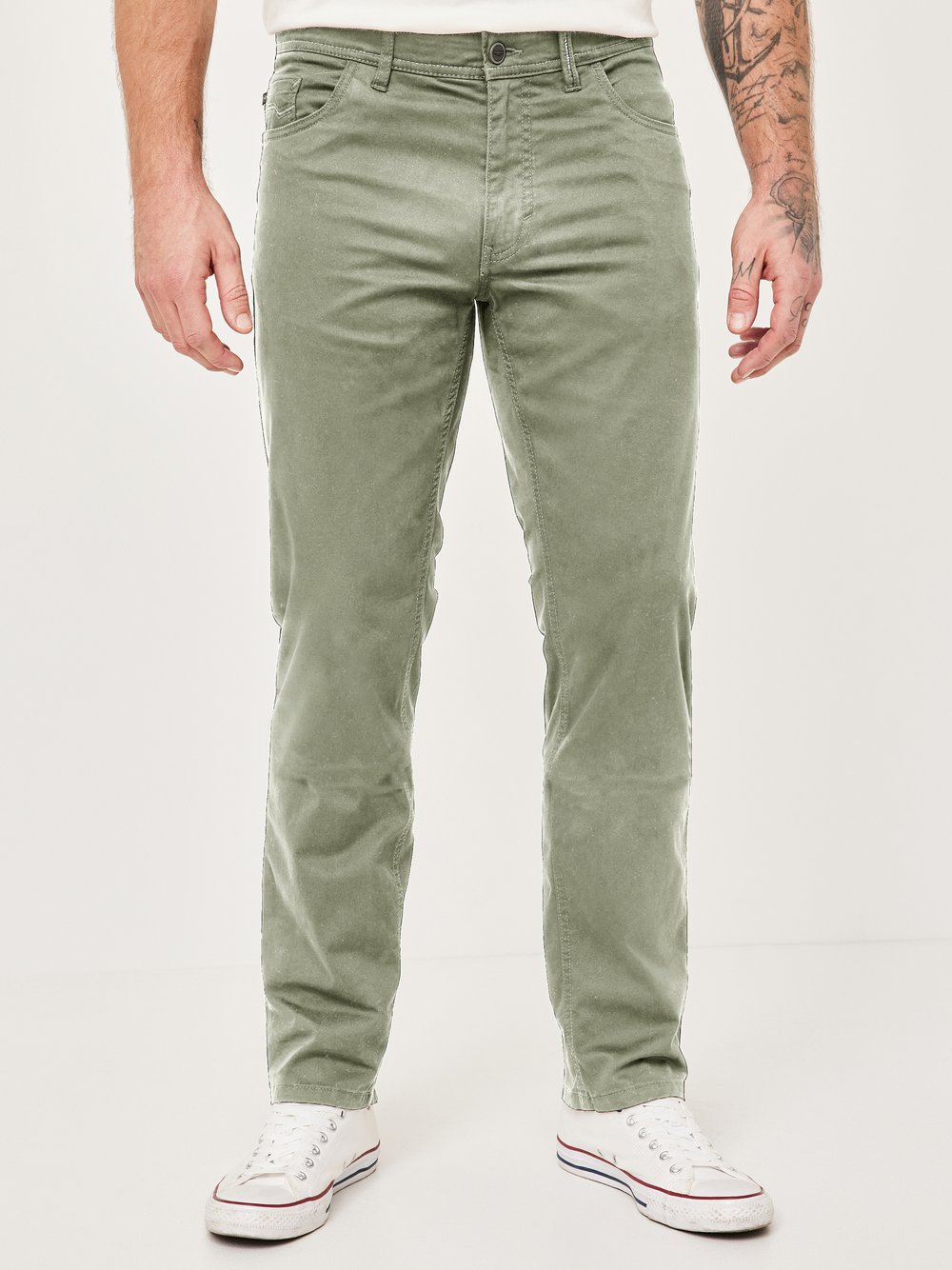 Thumbnail - Redpoint 5-Pocket Hose Herren Baumwolle grün, 44-30