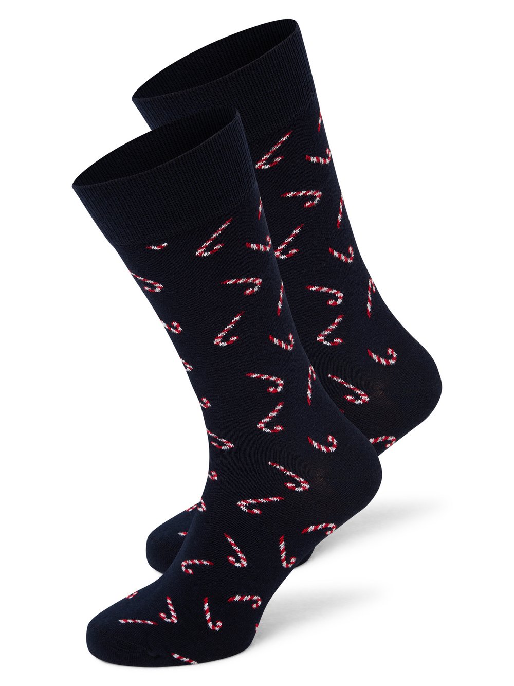 Nils Sundström Socken im 2er-Pack Herren Baumwolle blau gemustert, 43-46