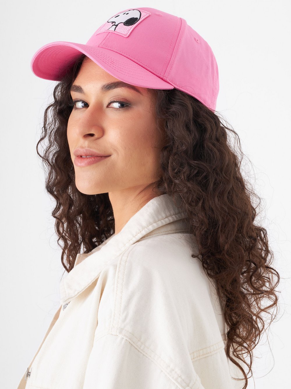 Thumbnail - Codello Cap Damen Baumwolle pink bedruckt, ONE SIZE