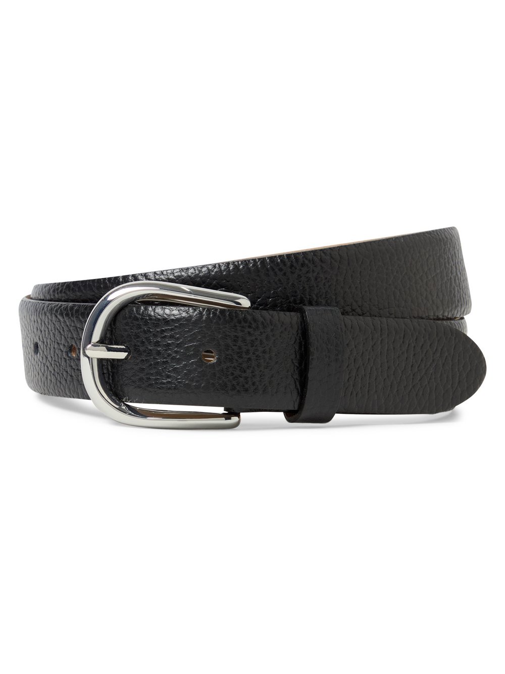 Weinmann Gürtel aus Leder Damen schwarz strukturiert, 80