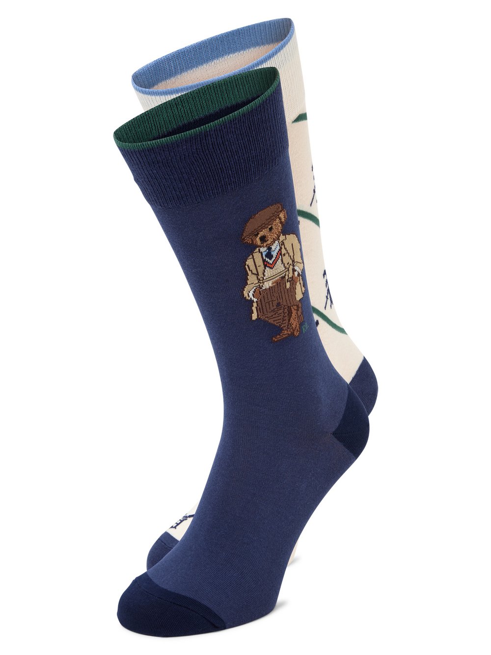 Polo Ralph Lauren Socken im 2er-Pack Herren Feinstrick mehrfarbig gemustert, ONE SIZE