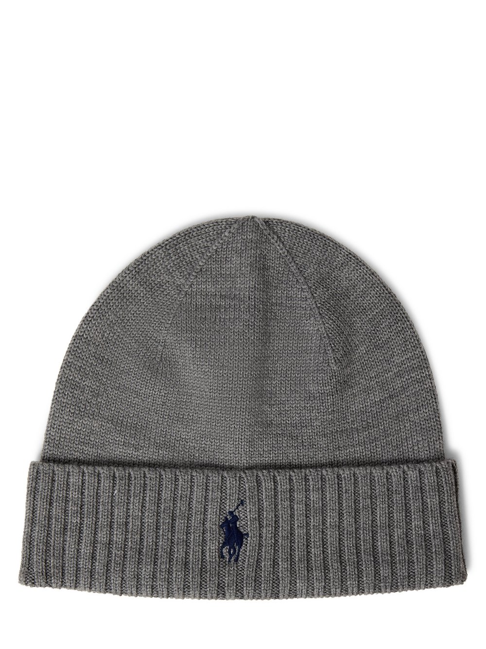 Polo Ralph Lauren Wollmütze Herren Wolle grau meliert, ONE SIZE