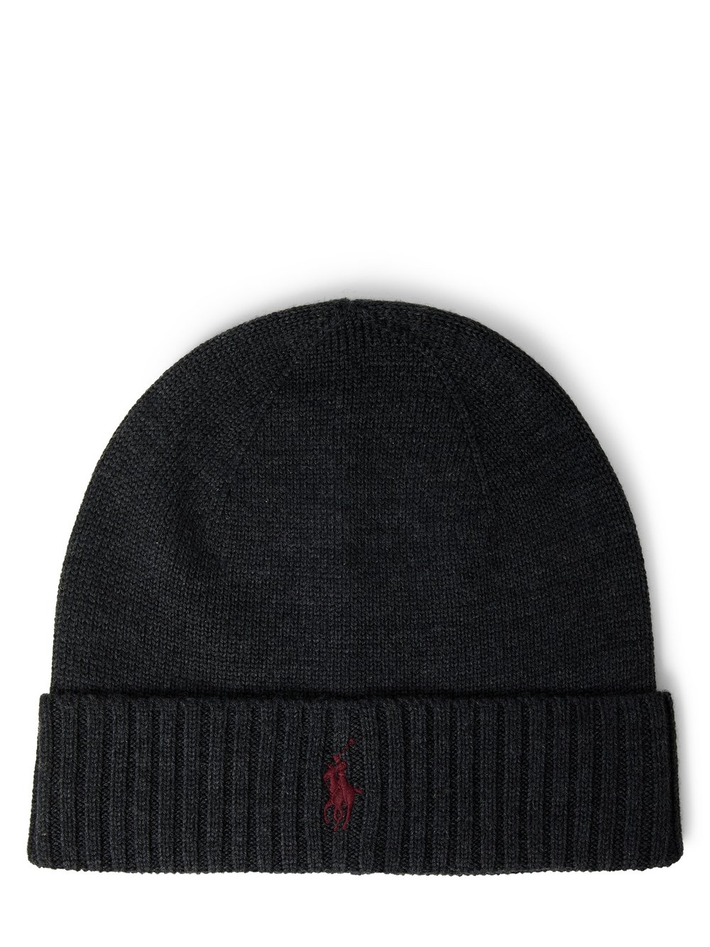 Polo Ralph Lauren Wollmütze Herren Wolle grau meliert, ONE SIZE