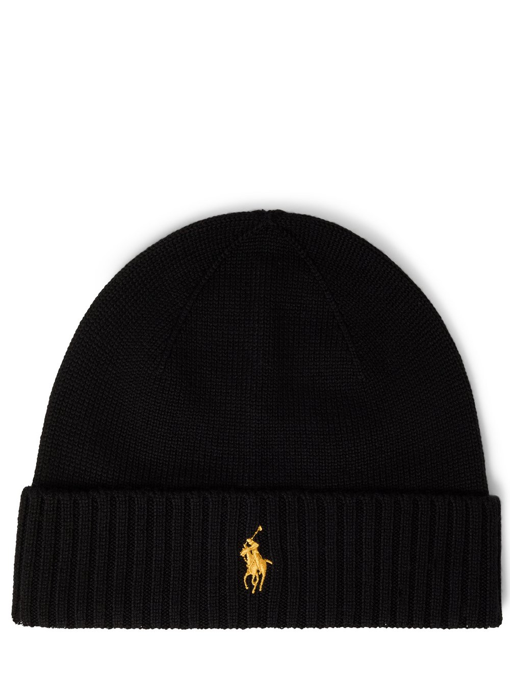 Polo Ralph Lauren Wollmütze Herren Wolle schwarz, ONE SIZE