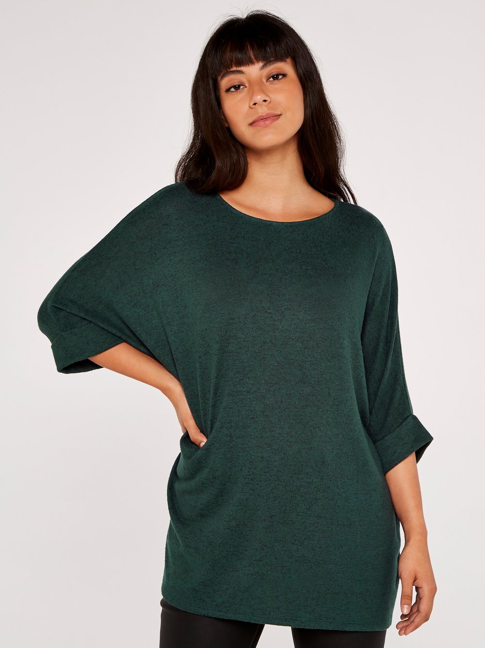 Apricot Blusenshirt Damen Viskose grün, 36
