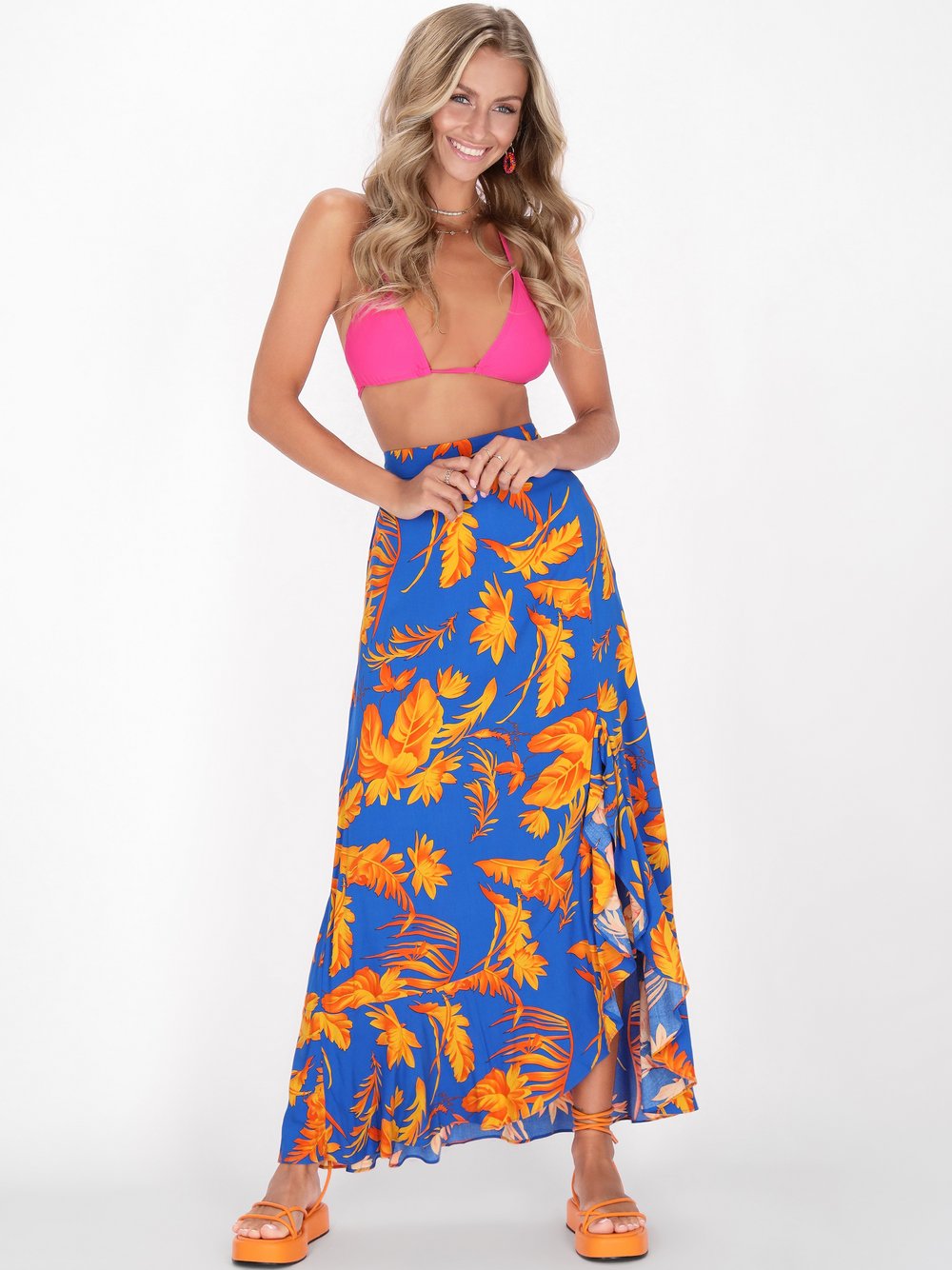 Thumbnail - IZIA Rock Damen Viskose mehrfarbig bedruckt, XS