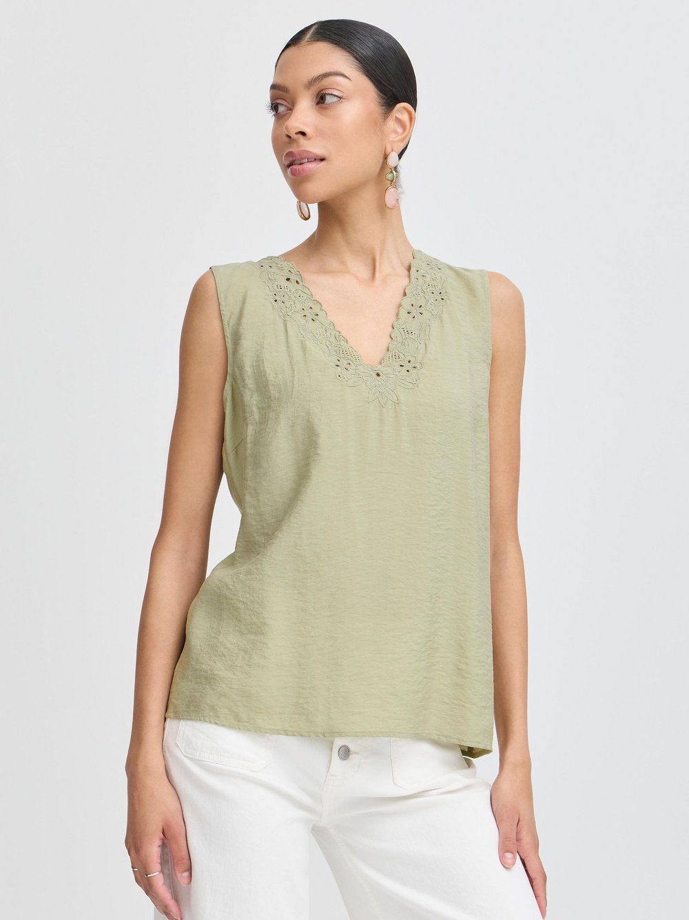 B.Young Bluse Damen Viskose grün, 44