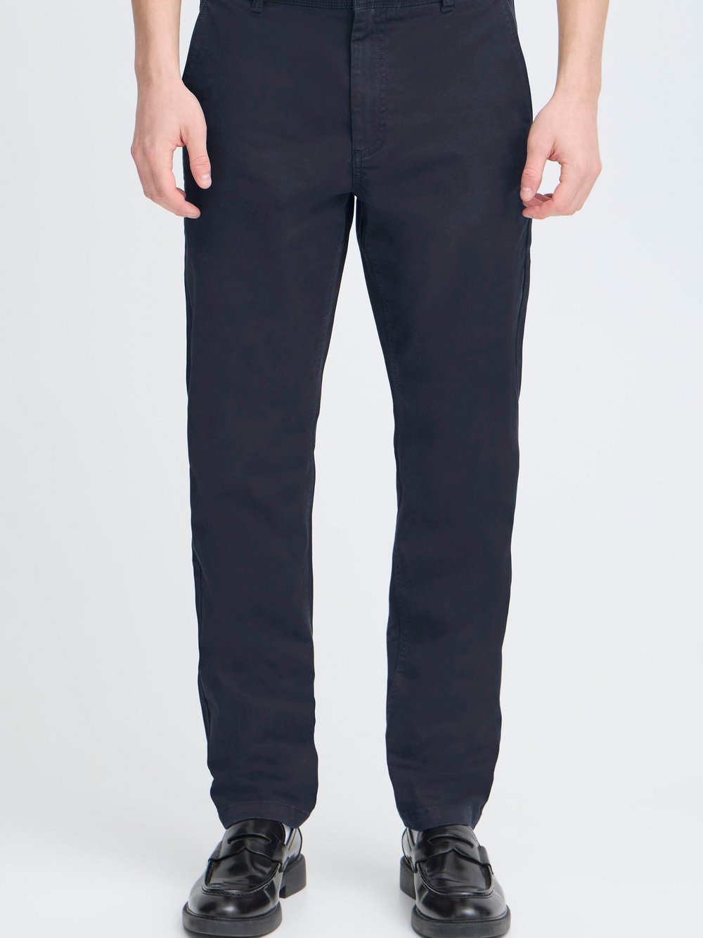 Kronstadt Chinohose Herren Baumwolle blau, 33-32