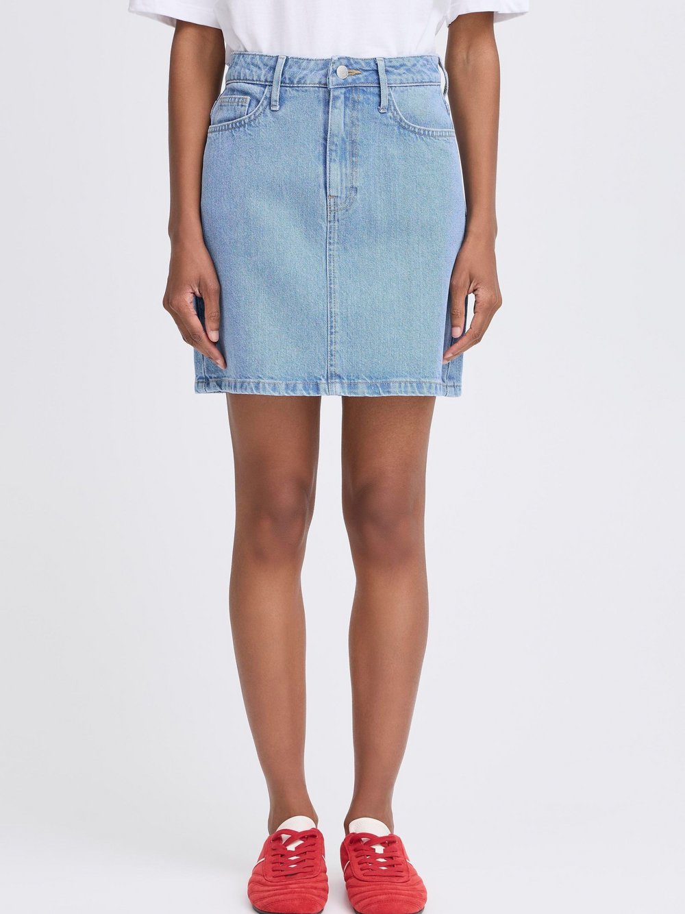 B.Young Jeansrock Damen Baumwolle blau, 40