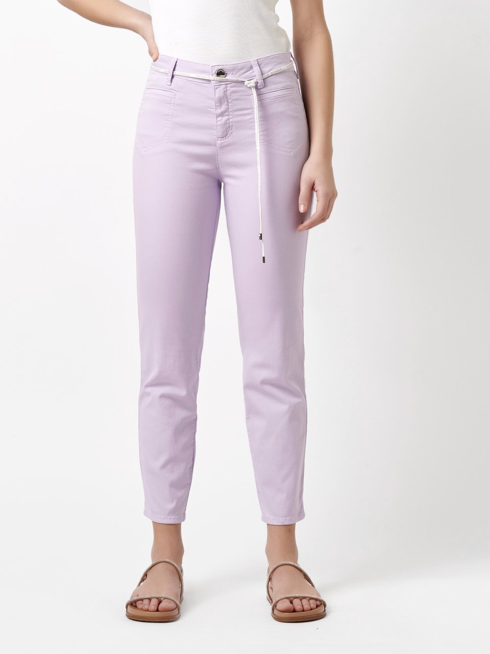 Rosner Hose Damen Baumwolle lila, 44-28