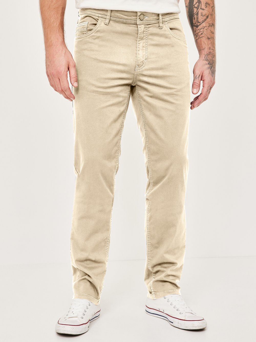 Redpoint 5-Pocket Hose Herren Baumwolle beige, 44-30