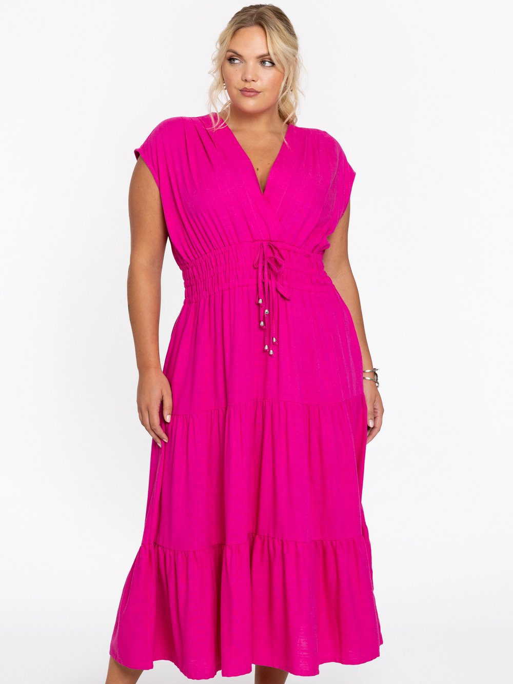 YOEK Kleid Damen Viskose rosa, 42-44