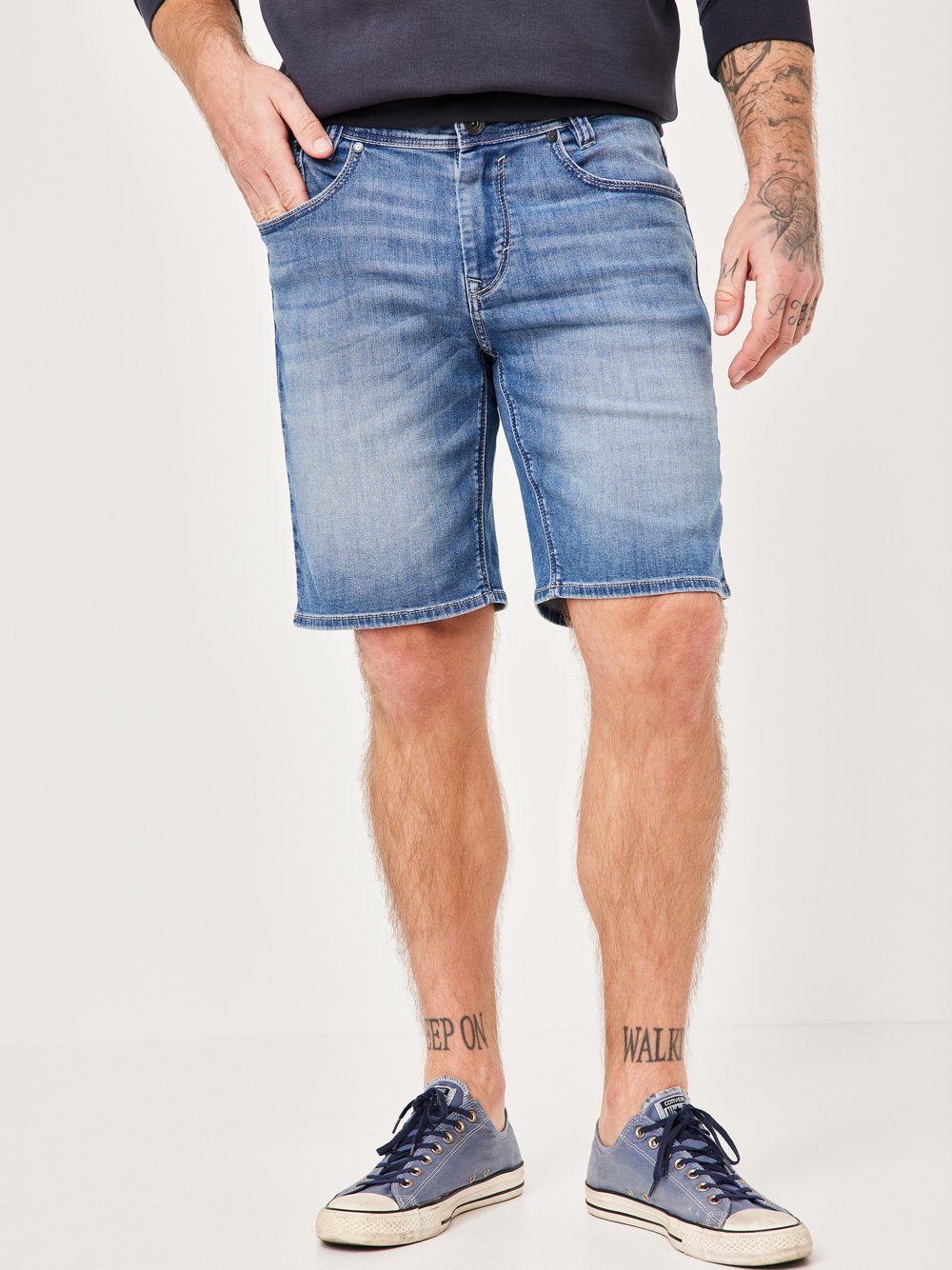 Paddock`s Bermuda Herren Baumwolle blau, 34