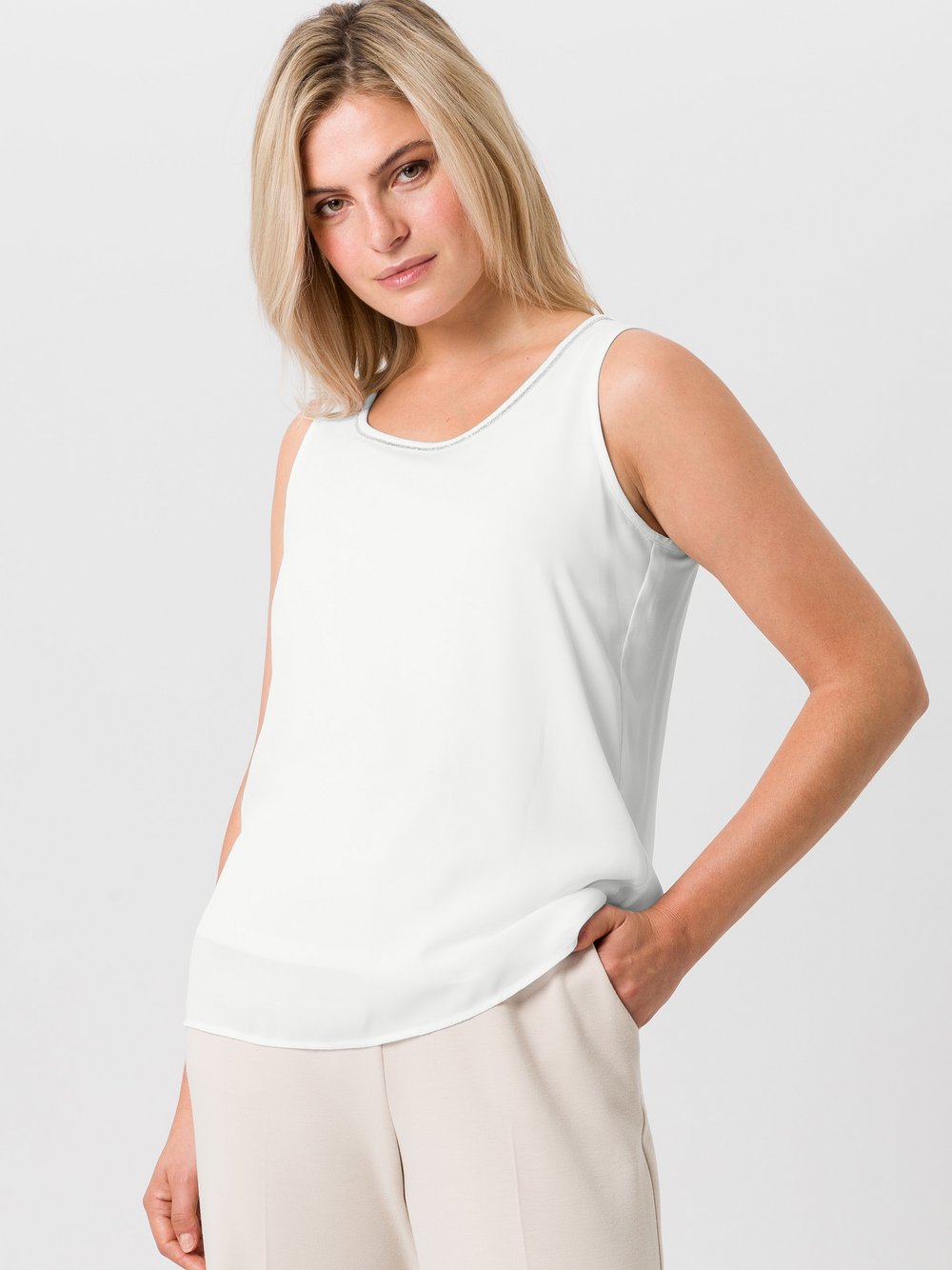 TUZZI Top Damen Viskose weiß, 42