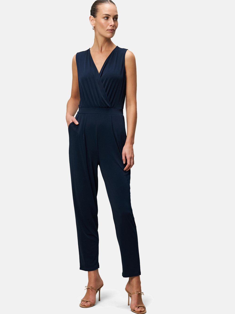 zero Jersey-Jumpsuit Damen blau, 44