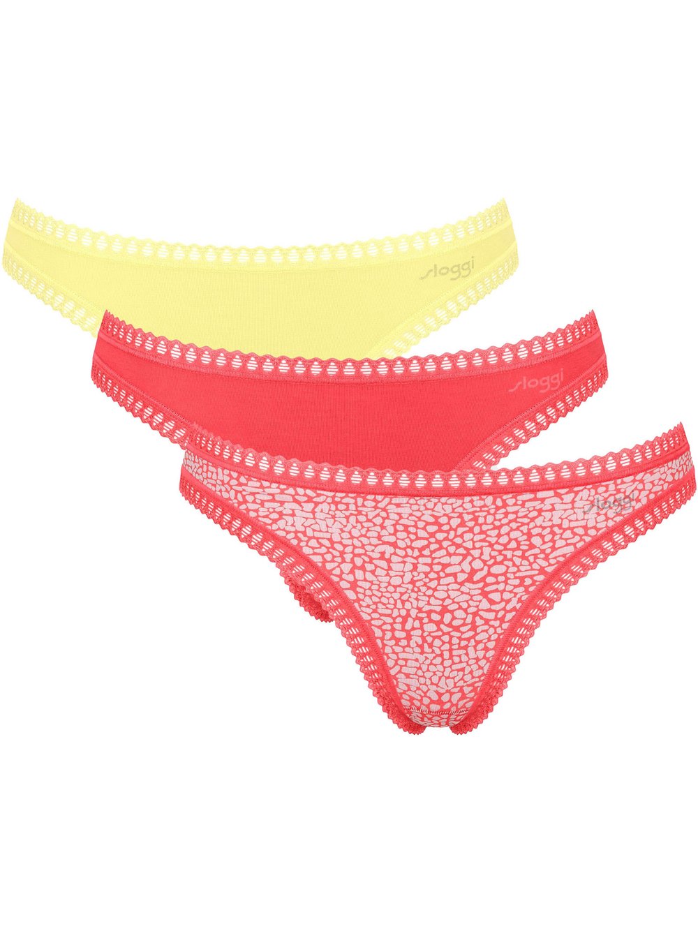 sloggi String Damen Jersey mehrfarbig, L