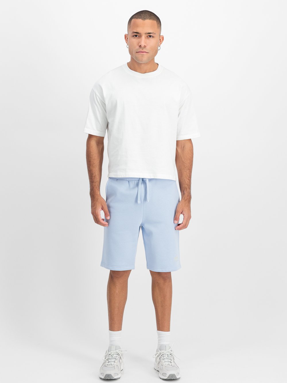 Alpha Industries Kurze Hose Herren Baumwolle blau, L