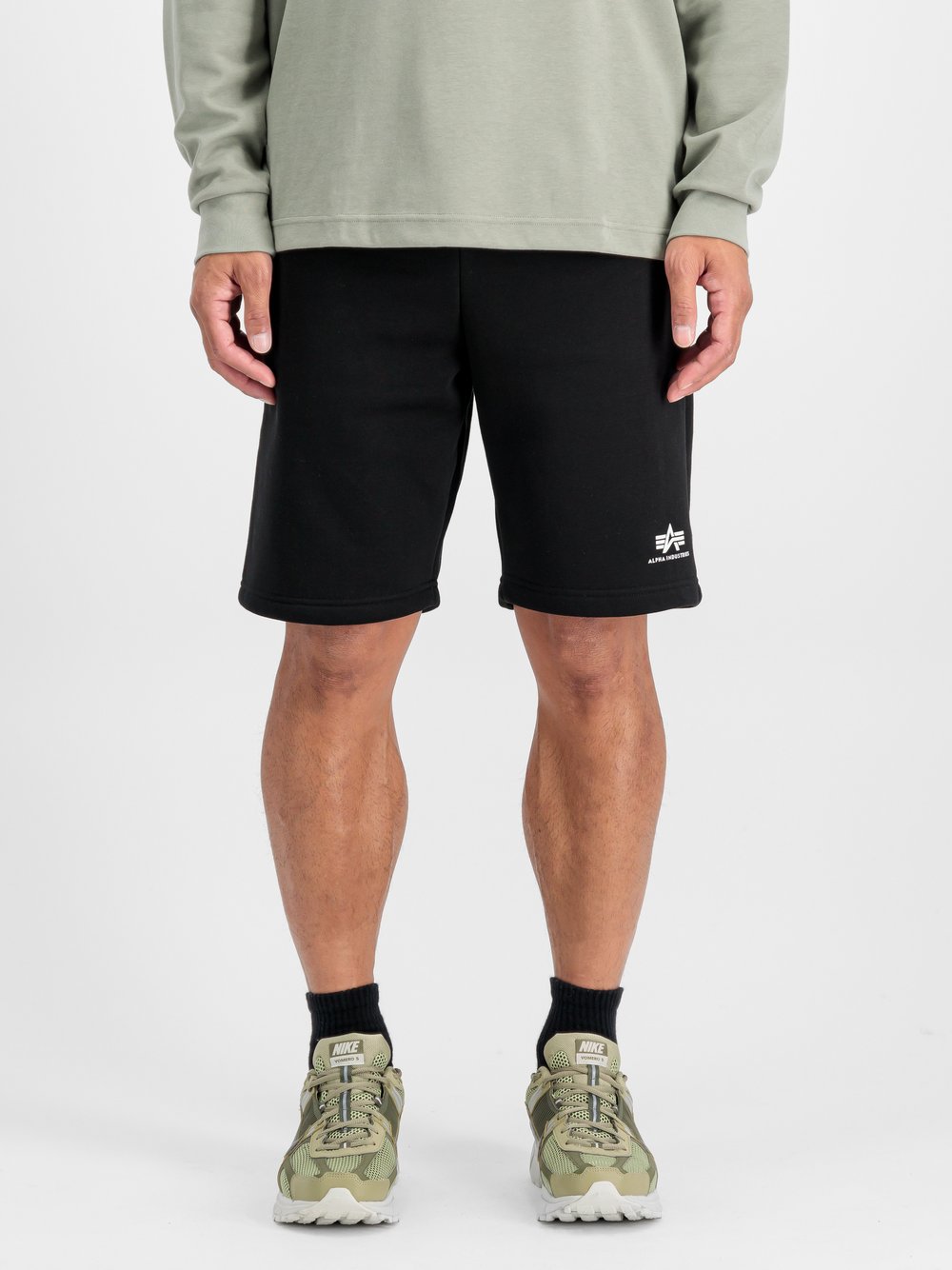 Alpha Industries Shorts Herren Baumwolle schwarz, S