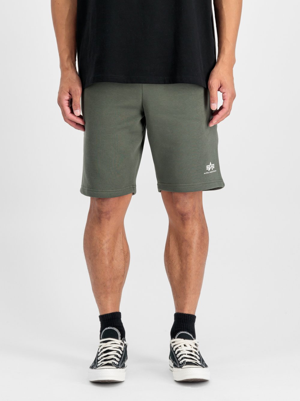 Thumbnail - Alpha Industries Shorts Herren Baumwolle grün, S