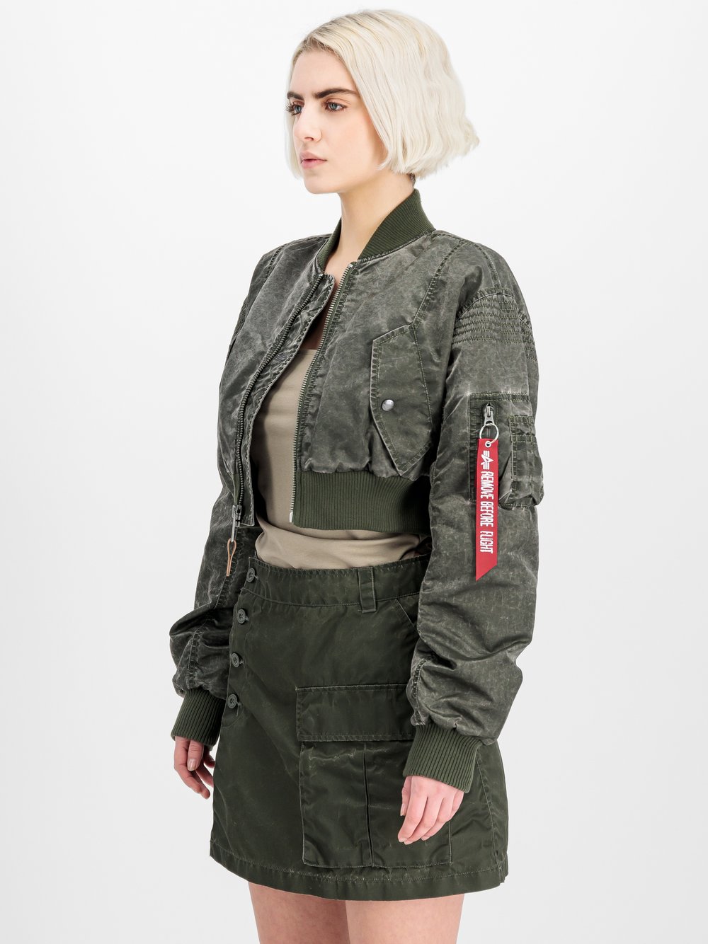 Alpha Industries Bomberjacke Damen grün, XL