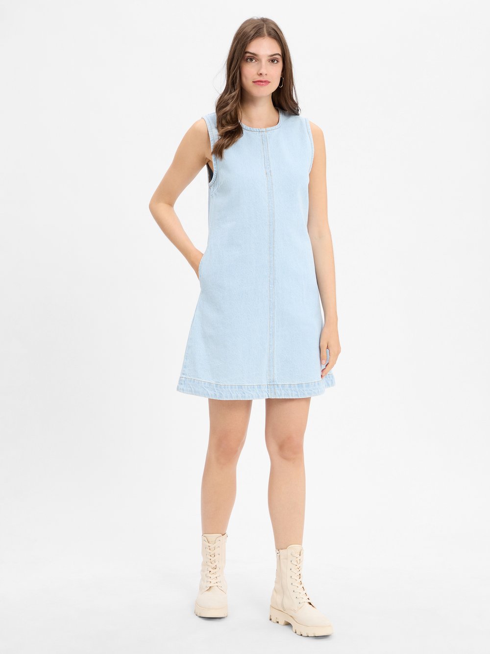 Neo Noir Jeanskleid Damen Baumwolle blau, 42