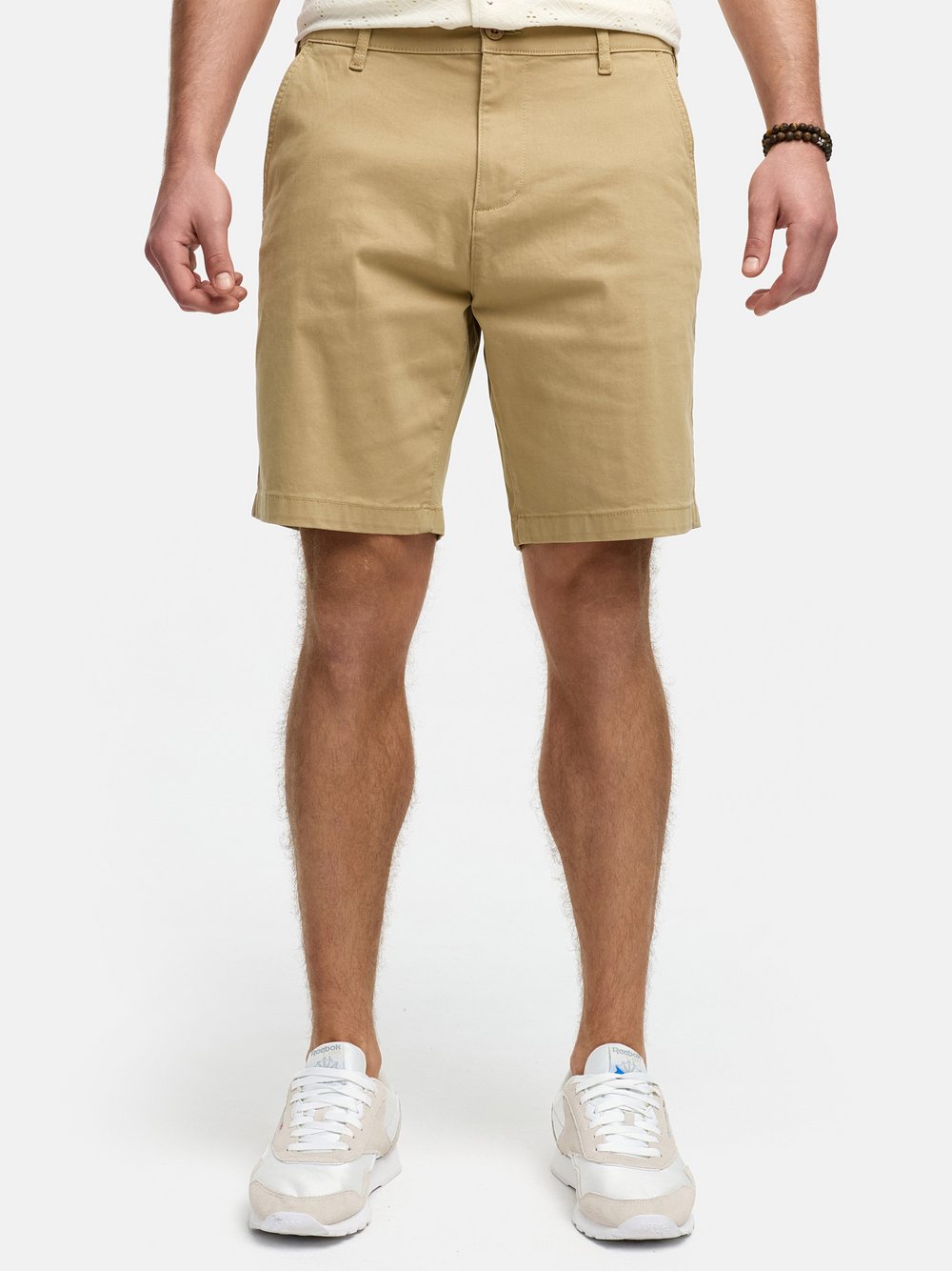 Indicode Shorts Chino Herren Baumwolle beige, XL