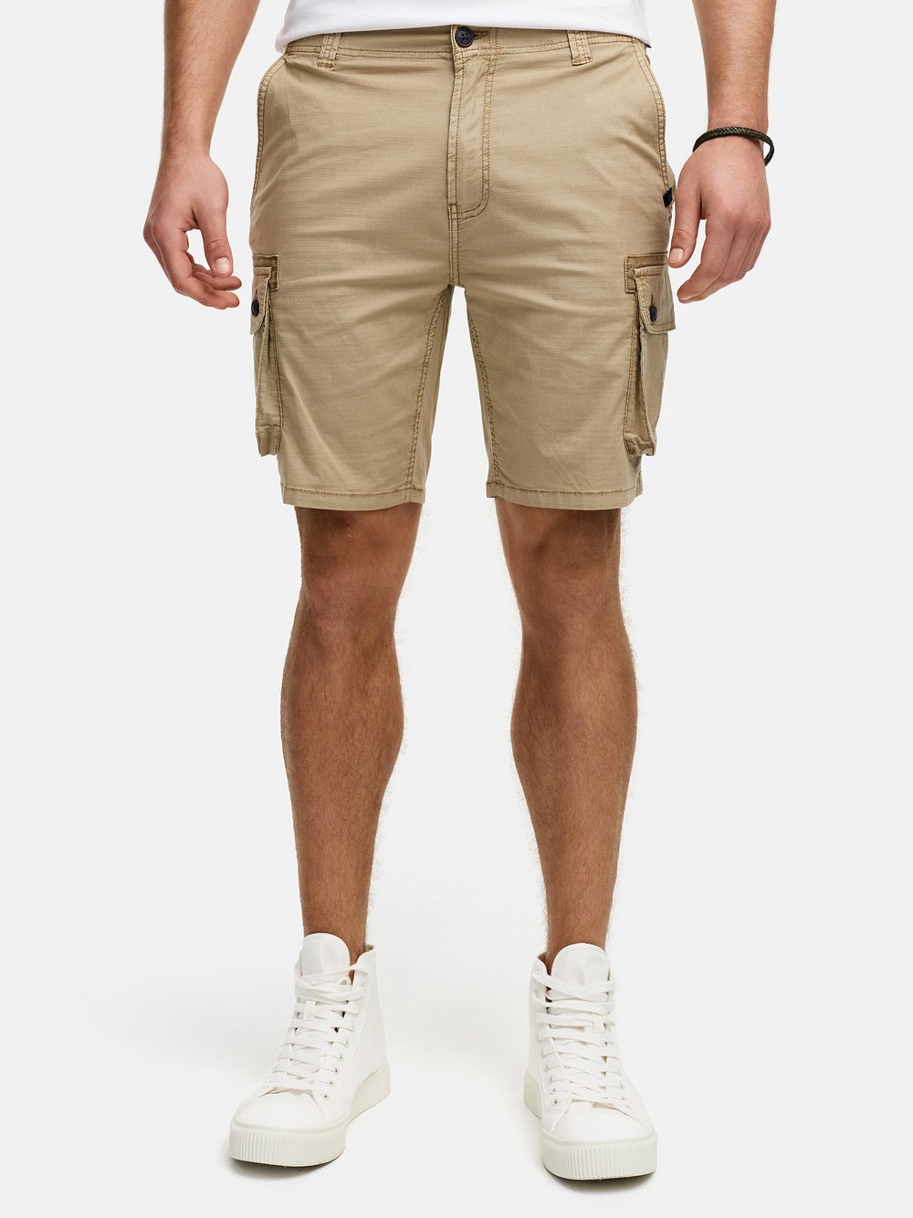 Indicode Shorts Cargo Herren Baumwolle blau, M