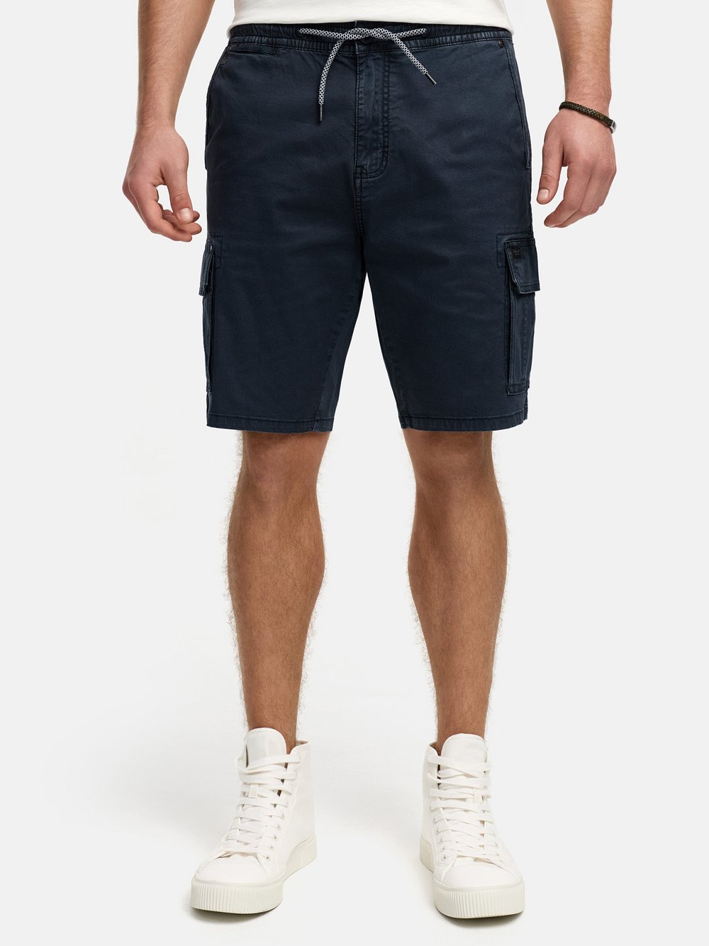 Indicode Shorts Cargo Herren Baumwolle blau, XL