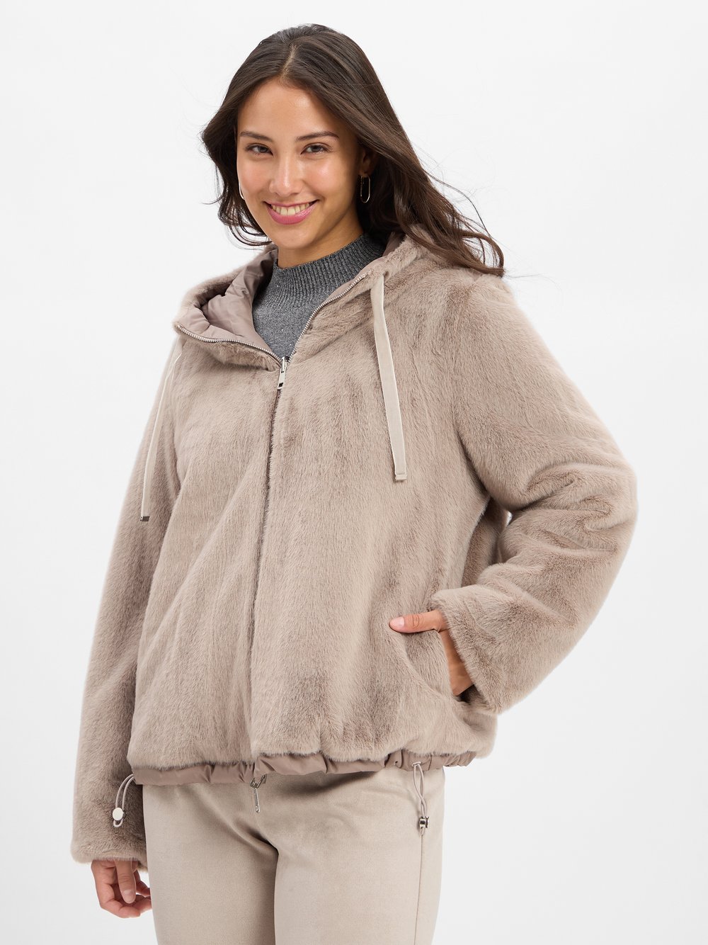 Rofa Jacke Damen Polyamid grau, 40