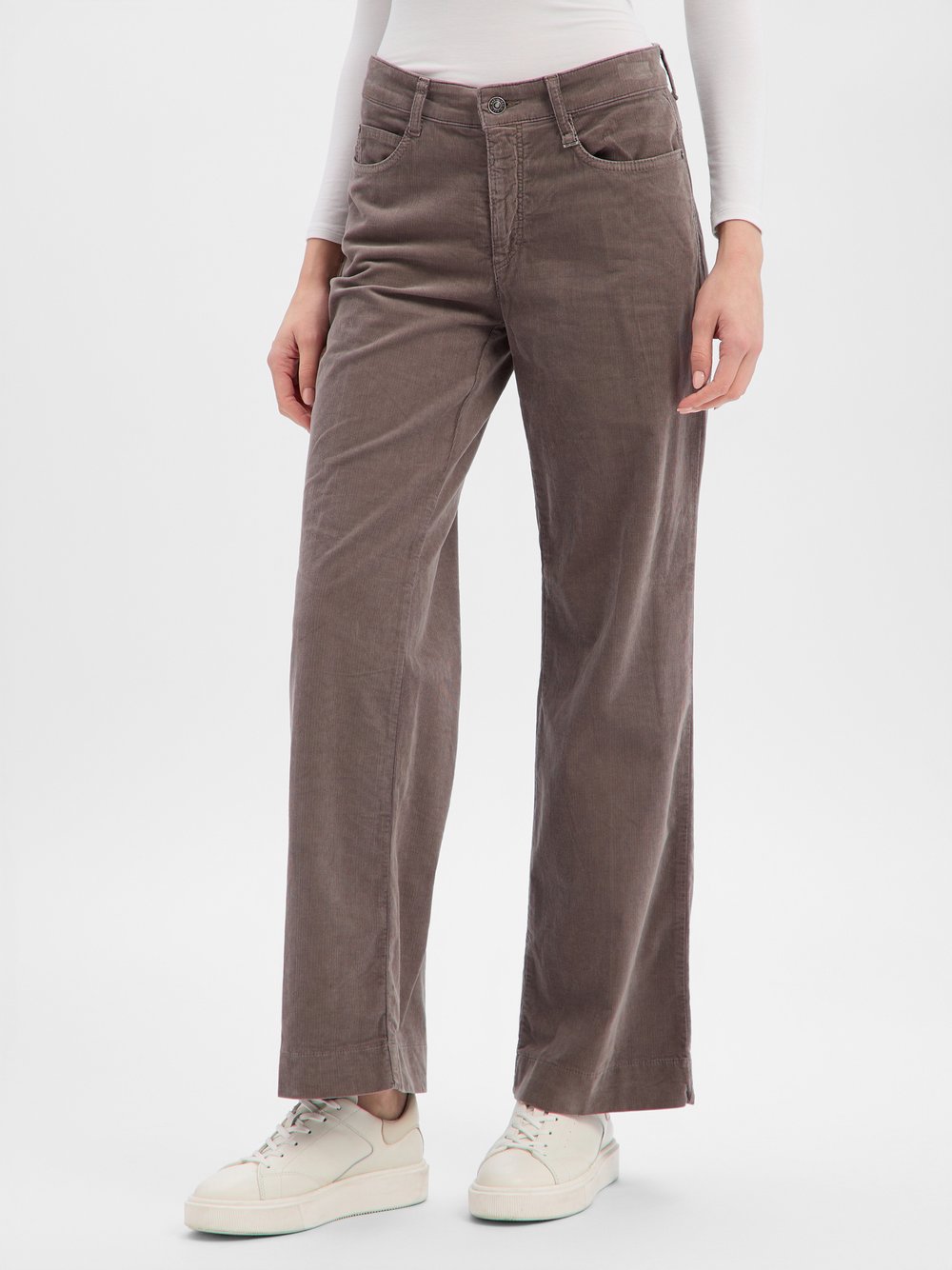 MAC Cordhose Damen Baumwolle grau, 36-32